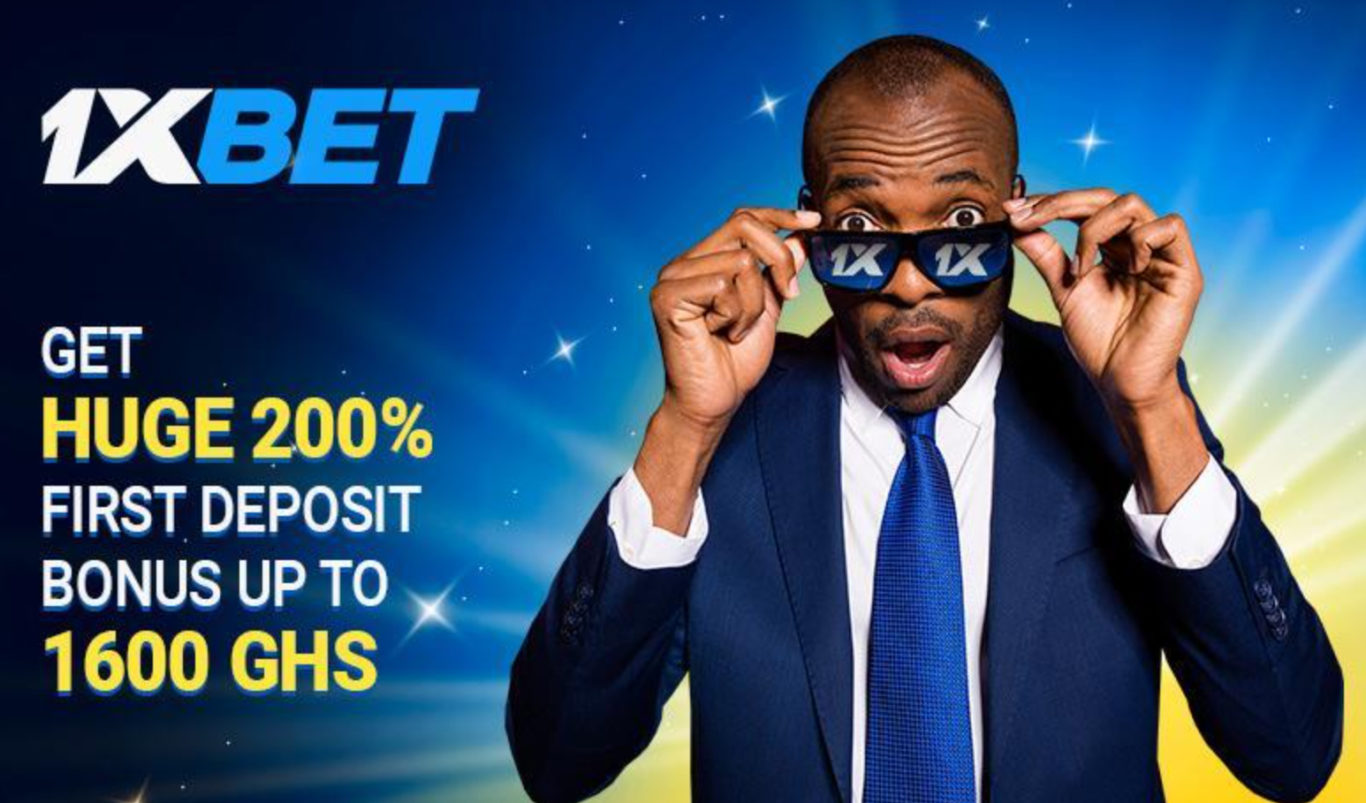 Download 1xBet Ghana first deposit bonus